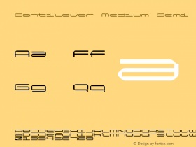 Cantilever-MediumSemiEx Version 1.000;hotconv 1.0.109;makeotfexe 2.5.65596图片样张