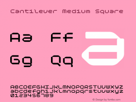 Cantilever-MediumSquare Version 1.000;hotconv 1.0.109;makeotfexe 2.5.65596图片样张