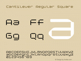 Cantilever-RegularSquare Version 1.000;hotconv 1.0.109;makeotfexe 2.5.65596图片样张