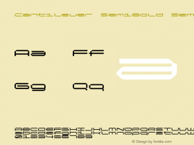Cantilever-SemiBoldSemiEx Version 1.000;hotconv 1.0.109;makeotfexe 2.5.65596图片样张