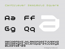 Cantilever-SemiBoldSquare Version 1.000;hotconv 1.0.109;makeotfexe 2.5.65596图片样张