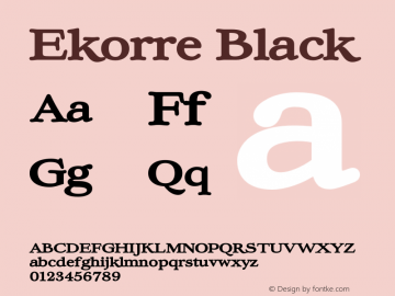 Ekorre Black Version 1.000;FEAKit 1.0图片样张