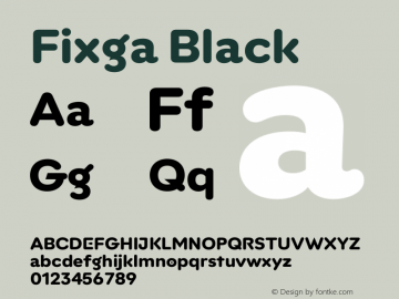 Fixga Black Version 1.100;hotconv 1.0.109;makeotfexe 2.5.65596图片样张