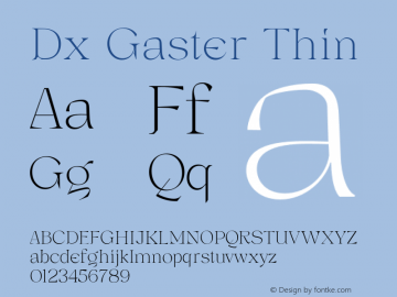 DxGaster-Thin Version 1.000图片样张