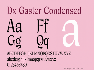 DxGaster-Condensed Version 1.000图片样张