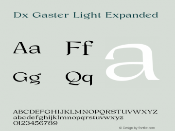 DxGaster-LightExpanded Version 1.000图片样张
