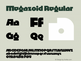 Megazoid Regular Version 1.001图片样张