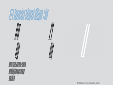 VTCChocolateChippedOblique-Thin Version 1.000图片样张