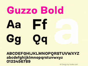 Guzzo-Bold Version 1.00图片样张