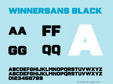 Winner Sans Black Version 1.105图片样张