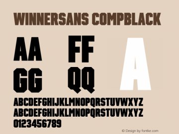 Winner Sans Comp Black Version 1.105图片样张