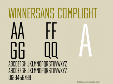 Winner Sans Comp Light Version 1.105图片样张