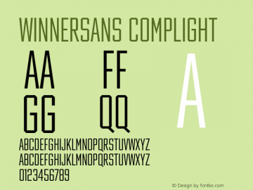 Winner Sans Comp Light Version 1.105图片样张