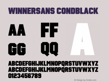 Winner Sans Cond Black Version 1.105图片样张