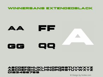 Winner Sans Extended Black Version 1.105图片样张