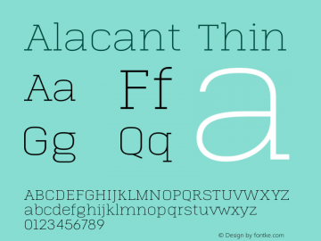 Alacant-Thin Version 1.000图片样张