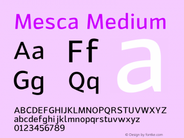 Mesca-Medium Version 1.000图片样张