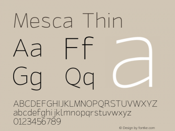 Mesca-Thin Version 1.000图片样张