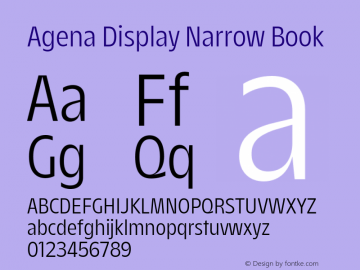 Agena Display Narrow Book Version 1.000图片样张