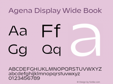 Agena Display Wide Book Version 1.000图片样张