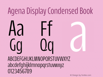 Agena Display Condensed Book Version 1.000图片样张