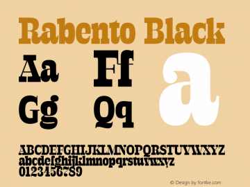 Rabento Black Version 1.000;FEAKit 1.0图片样张