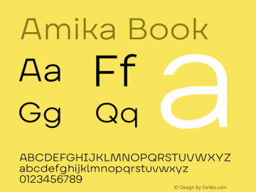 Amika Book Version 2.000;hotconv 1.0.109;makeotfexe 2.5.65596图片样张