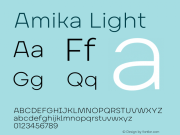 Amika Light Version 2.000;hotconv 1.0.109;makeotfexe 2.5.65596图片样张