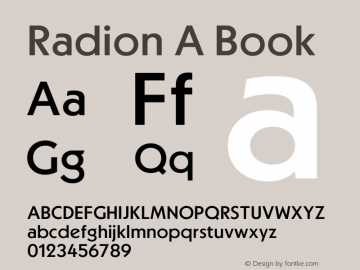 RadionA-Book Version 1.000;hotconv 1.0.109;makeotfexe 2.5.65596图片样张