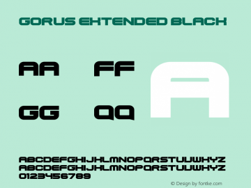 Gorus-Extended-Black Version 1.00 August 10, 2021图片样张