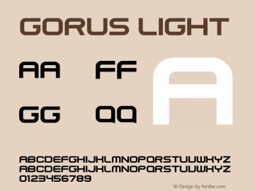 Gorus-Light Version 1.00 August 10, 2021图片样张