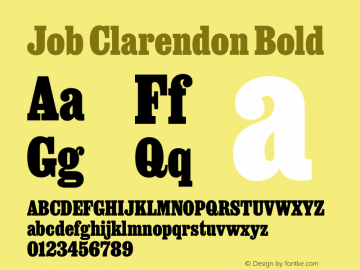 Job Clarendon Bold 2.001图片样张