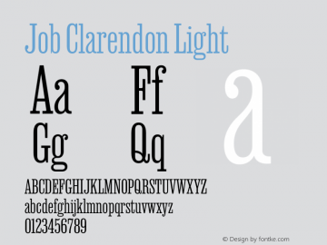 Job Clarendon Light 2.001图片样张