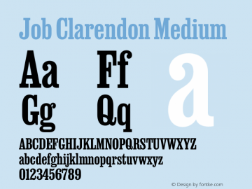 Job Clarendon Medium 2.001图片样张