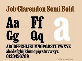 Job Clarendon Semi Bold 2.001图片样张