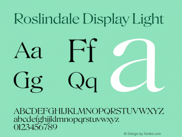 Roslindale Display Light Version 2图片样张