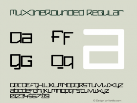 MuX1neRounded Regular Version 1.200;hotconv 1.0.109;makeotfexe 2.5.65596图片样张