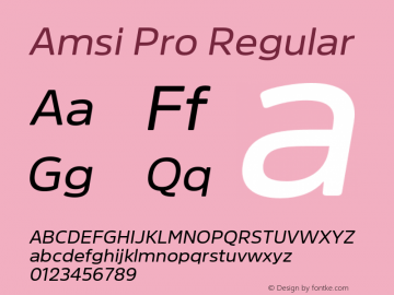 AmsiPro-Italic Version 2.03图片样张