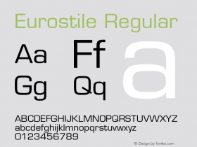 Eurostile Regular 001.001图片样张