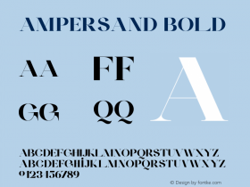 Ampersand Bold Version 1.000 | wf-rip DC20201130图片样张