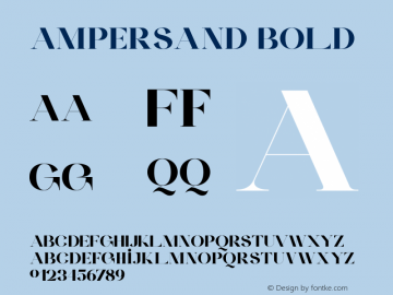 Ampersand Bold Version 1.000 | wf-rip DC20201130图片样张