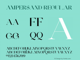 Ampersand Regular Version 1.000 | wf-rip DC20201130图片样张