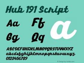 Hub 191 Script Version 1.000 | web-ttf图片样张