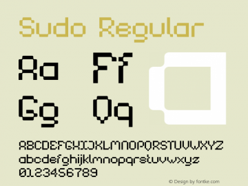 Sudo Version 1.006;Fontself Maker 3.5.7图片样张