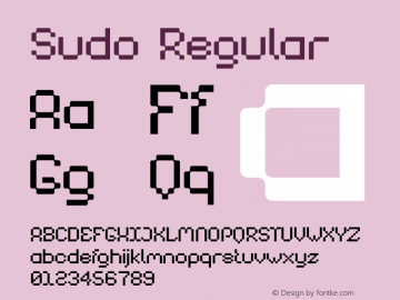 Sudo Version 1.006;Fontself Maker 3.5.4图片样张