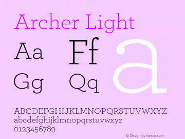 Archer-Light Version 1.203 Pro | wf-rip DC20190215图片样张
