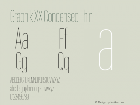 GraphikXXCondensed-Thin Version 1.1 2017 | wf-rip DC20170725图片样张