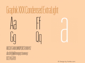 GraphikXXXCondensed-XLight Version 1.1 2017 | wf-rip DC20170725图片样张