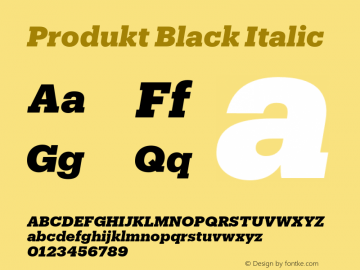 Produkt-BlackItalic Version 1.1 2014 | wf-rip DC20140905图片样张