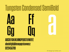 TungstenCondensed-SemiBold Version 1.311 | wf-rip DC20121005图片样张